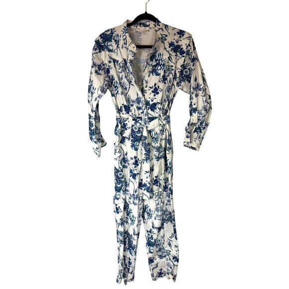 Anthropologie Lucienne Belted Jumpsuit size 6P - Picture 1 of 5
